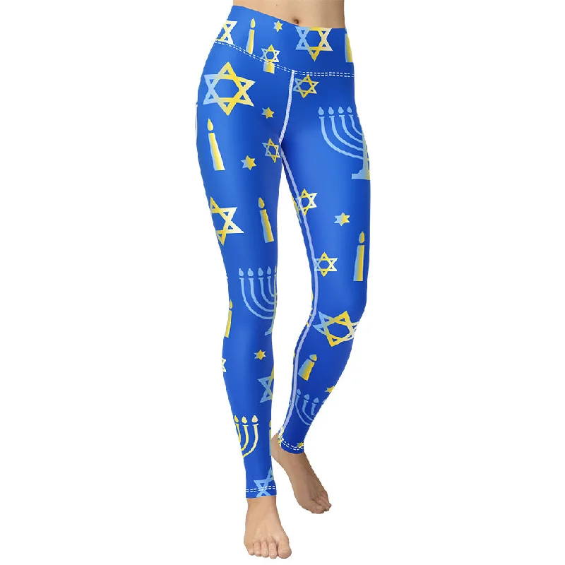 Hanukkah Yoga Leggings