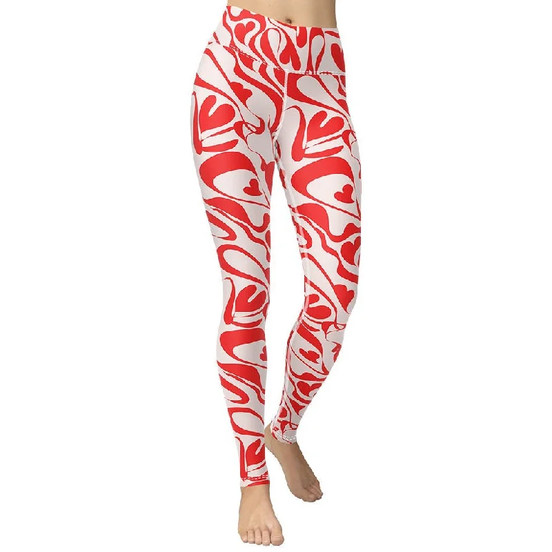 Special Price Heart Swirl Yoga Leggings