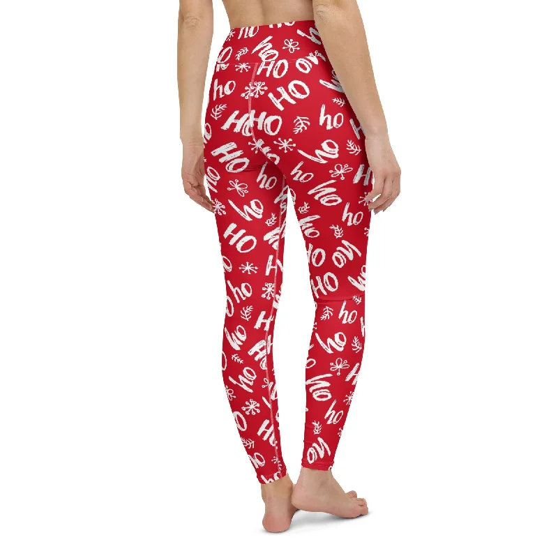 Ho-Ho Holiday Cheer Yoga Leggings