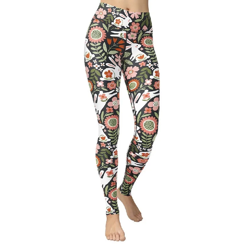 Crazy Deals Hopping Bunny Yoga Leggings