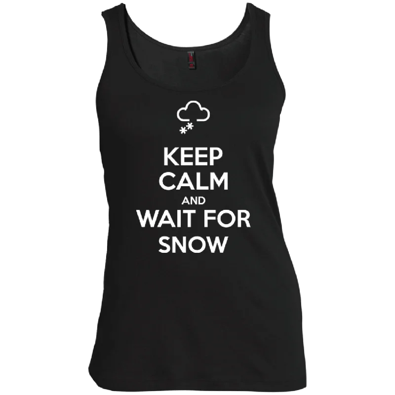 Keep Calm And Wait For Snow Tank Tops