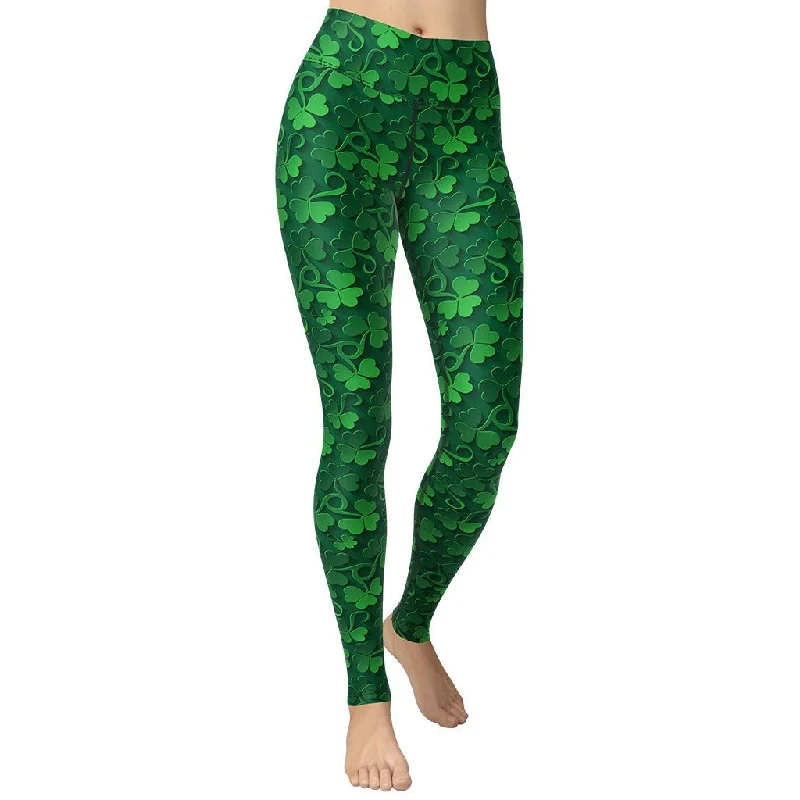 Lucky Shamrock Yoga Leggings