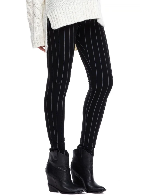 Marcel Maternity Leggings - Black Stripes