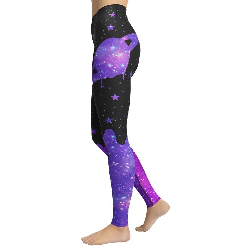Discount Mania Melting Galaxy Yoga Leggings
