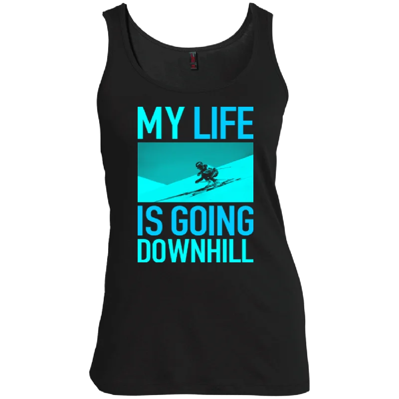 My Life Is Going Downhill Tank Tops