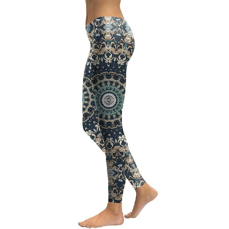 3D Printed Leggings with Modern Mandala Design