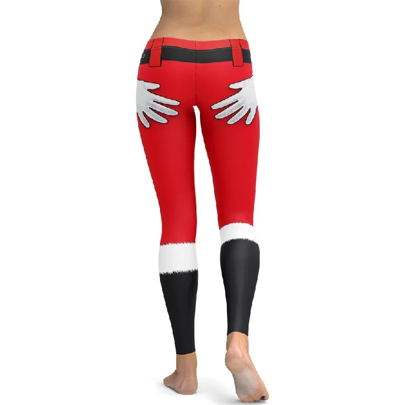 Time-Limited Offer Naughty Santa Outfit Leggings