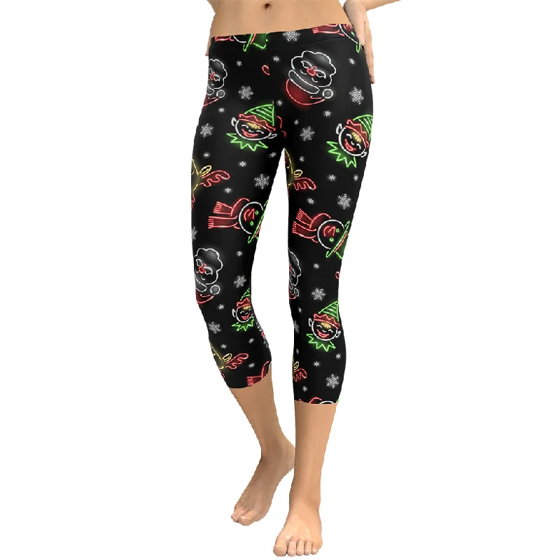 Weekend Deal Neon Christmas Capris