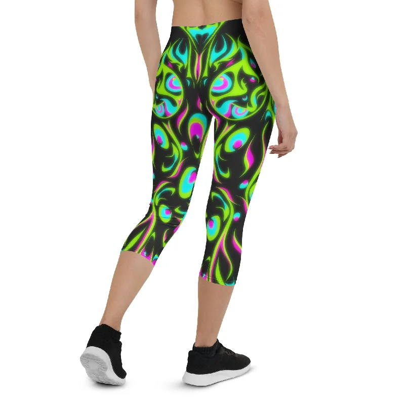 Big Savings Neon Frenzy Capris