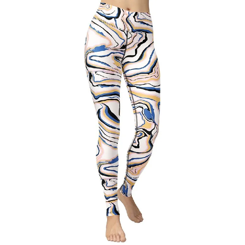 Mega Sale Peachy Marble Yoga Leggings