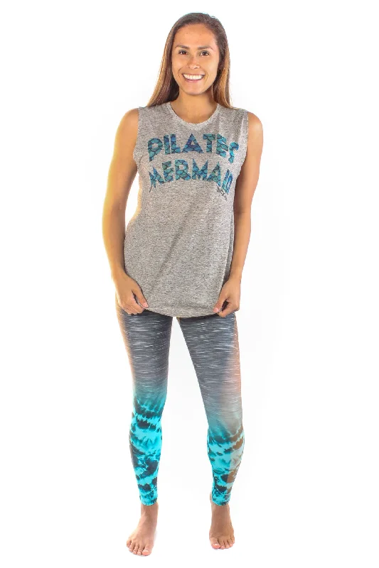 Final Markdown Pilates Mermaid Linen Blend Boyfriend Tee