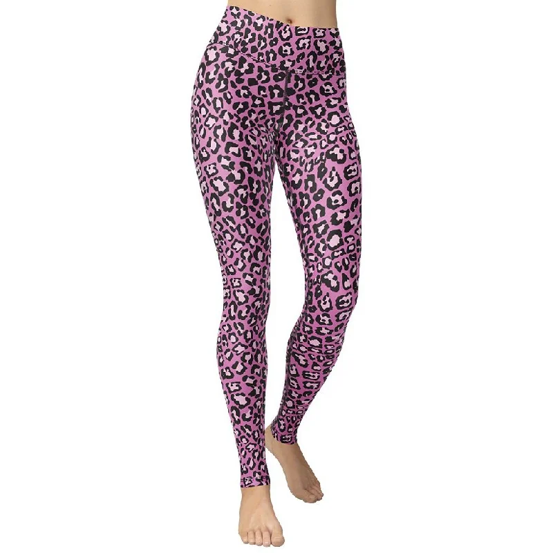 Pink Leopard Yoga Leggings