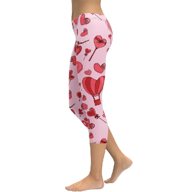 Big Discounts Pink Love Capris
