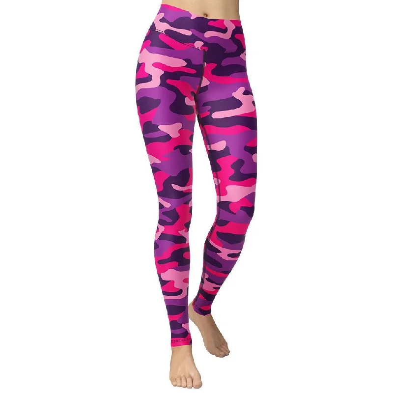 Unbeatable Prices Pink & Purple Camo Yoga Leggings