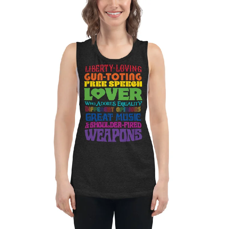 Reasonable Virtue Signaling Ladies’ Muscle Tank