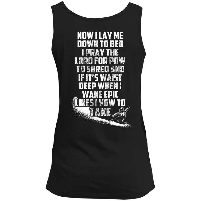 Snowboarder's Prayer Tank Tops