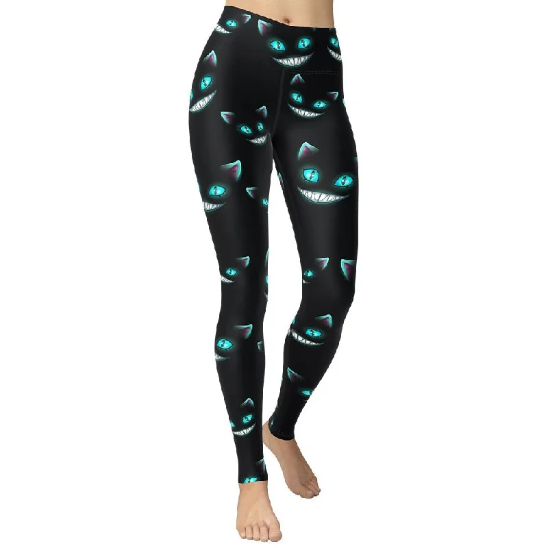 Low Prices Spooky Halloween Cat Yoga Leggings