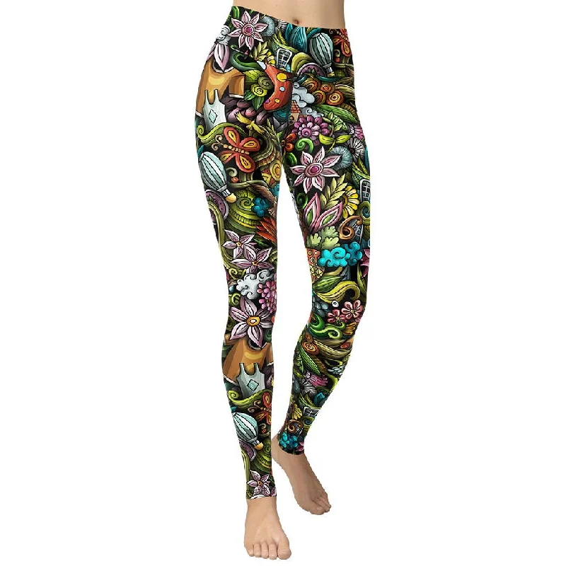 Savings Event Springtime Yoga Leggings