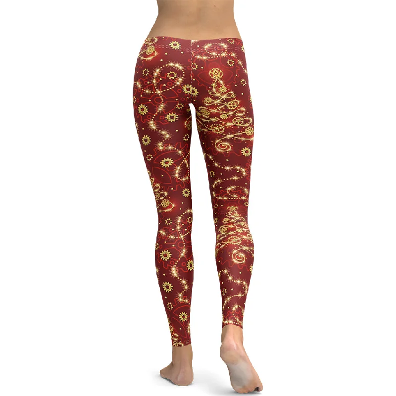 Fantastic Offers Steampunk Christmas Leggings