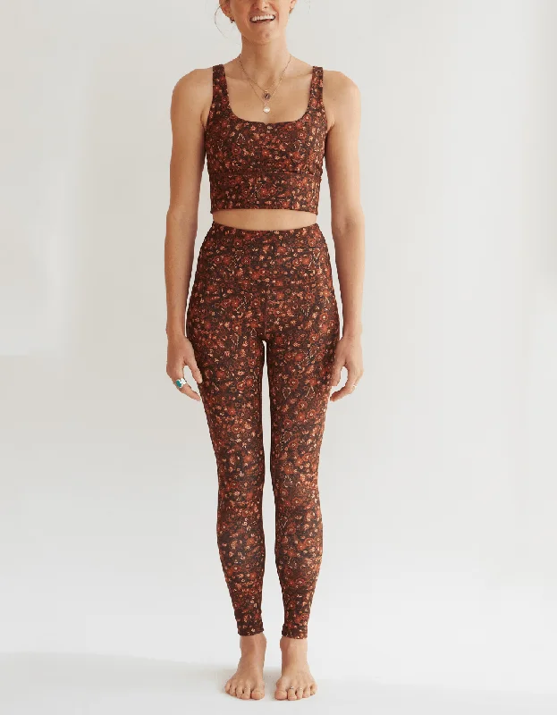 Amber Bloom Yoga Leggings