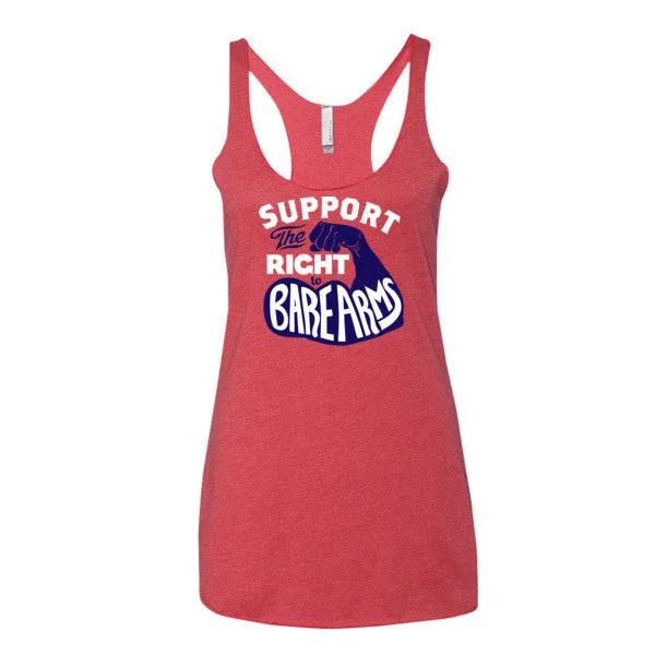 Support the Right To Bare Arms Triblend Racerback Tank