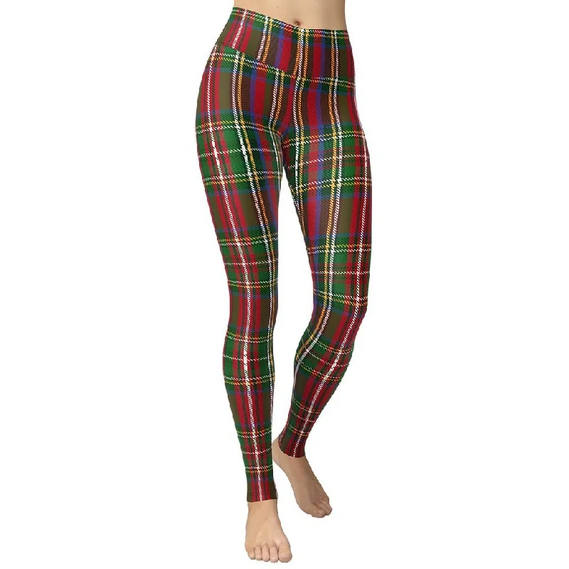 Tartan Christmas Yoga Leggings