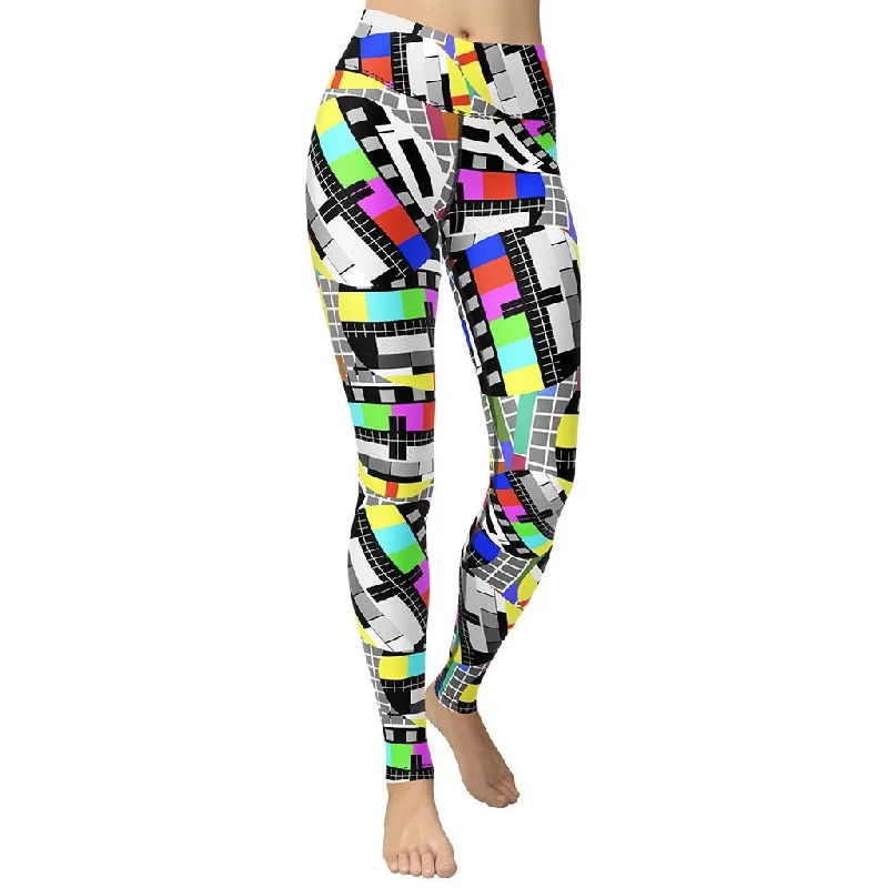 Take Advantage TV No Signal Yoga Leggings