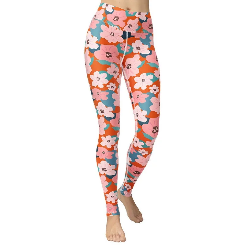 Shop and Save Vintage Floral Yoga Leggings