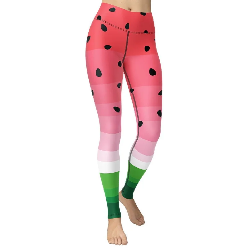 Super Savings Watermelon Yoga Leggings