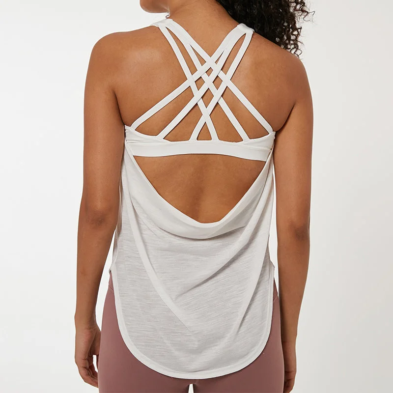 Athletic Criss Cross Tank Top