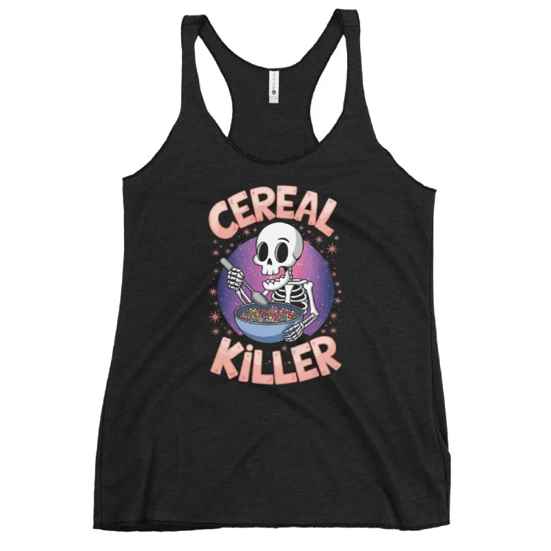 Halloween Cereal Killer Racerback Tank Top