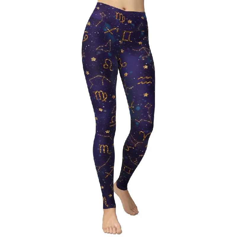 Zodiac Signs Yoga Leggings