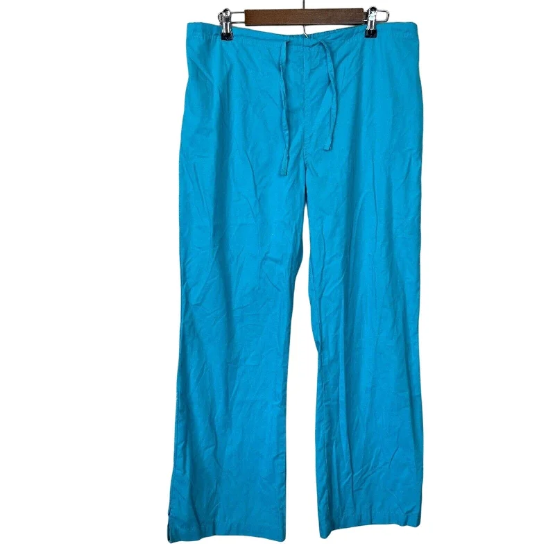 Exclusive Savings Actual Wwomens Sz L Bright Blue Scrub Pants