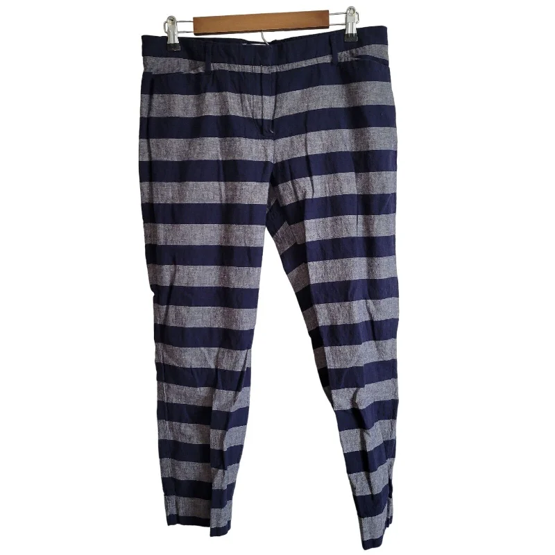 Special Discount GAP Womens Sz 8 Slim Cropped Ankle Dress Pants Navy and Light Blue Striped Special Discount GAP Womens Sz 8 Slim Cropped Ankle Dress Pants Navy and Light Blue Striped