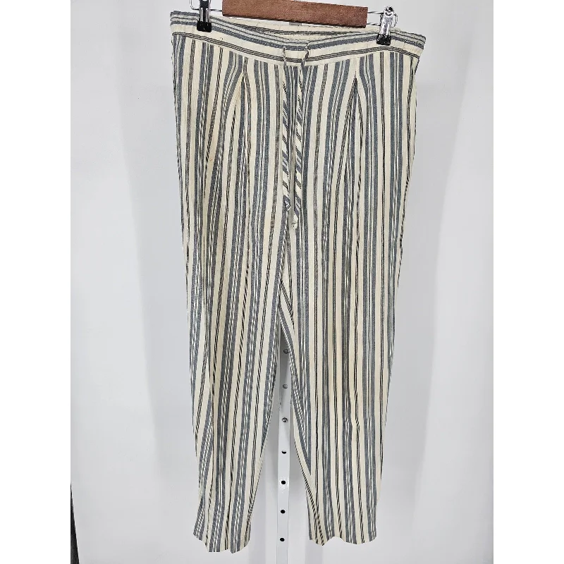 Markdowns Inclinations Womens Sz L Pull On Lounge Pants Blue White Striped