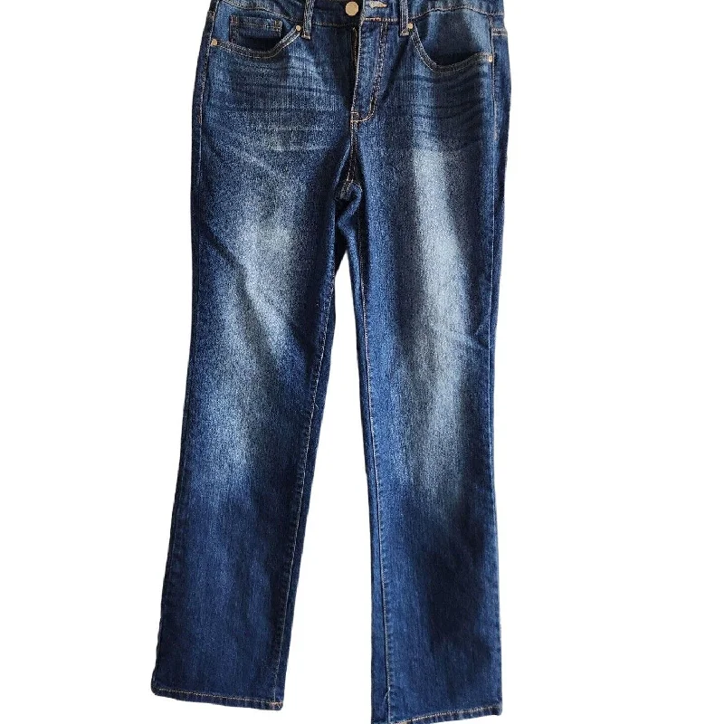 Incredible Offers Nine West Womens Sz 10 Rosemary Fit straight Leg Jeans Medium Wash