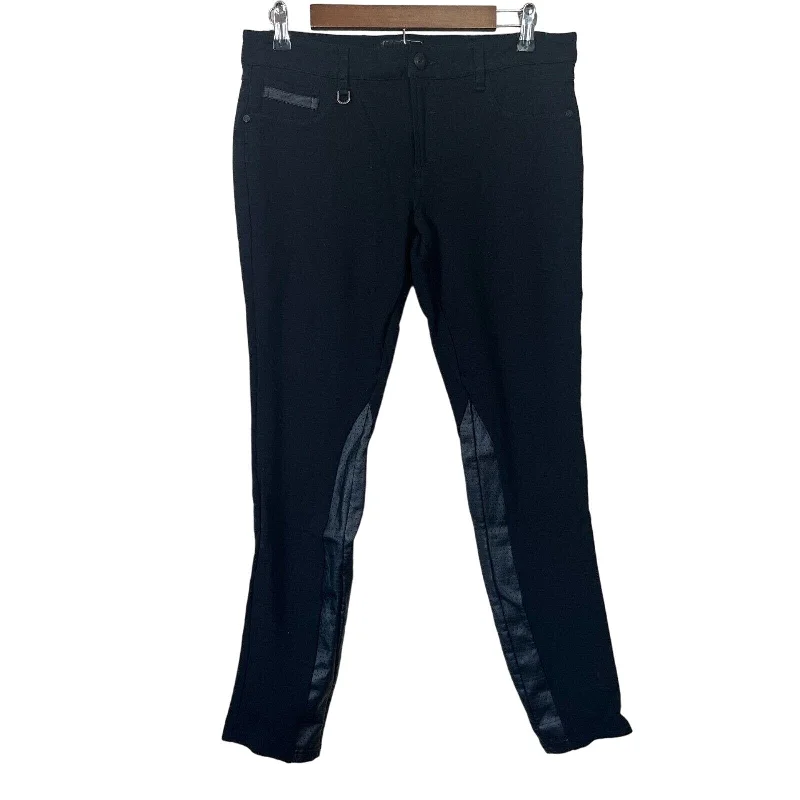 Take Advantage One 5 One Womens Sz 12 Pull On Black Leggings W/ Faux Leather Accents Take Advantage One 5 One Womens Sz 12 Pull On Black Leggings W/ Faux Leather Accents