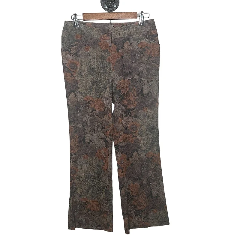 Unmissable Offer Peter Nygard Collection Womens Sz 10 Straight Leg Brown Floral Pants Unmissable Offer Peter Nygard Collection Womens Sz 10 Straight Leg Brown Floral Pants