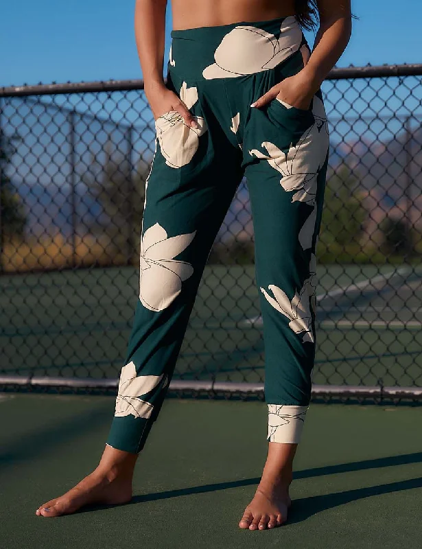 Huge Savings SA Exclusive Magnolia Blooms Harem Pocket Pants