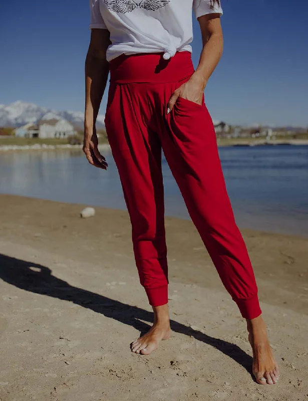 Limited Time SA Exclusive Red Harem Pocket Pants