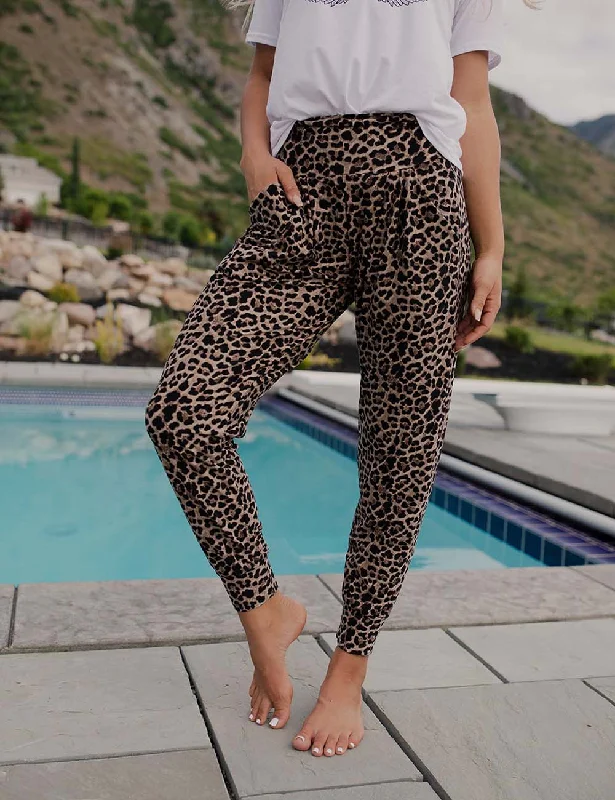 Epic Deals SA Exclusive Sassy Tan Leopard Harem Pocket Pants