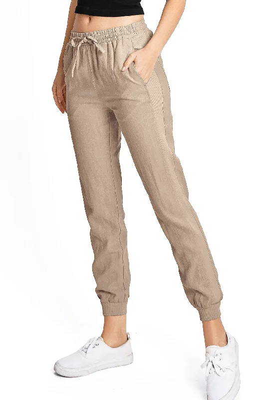 Savings Galore Sideline Linen Joggers