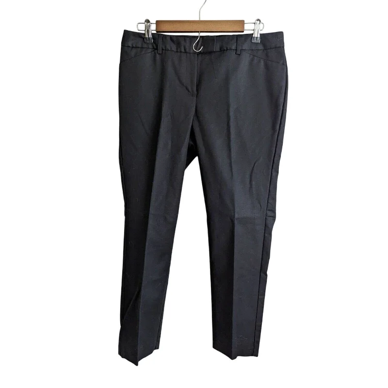 Price Break Van Heusen Studio Womens Sz 10 Slim Leg Slim Fit Dress Pants Black NEW