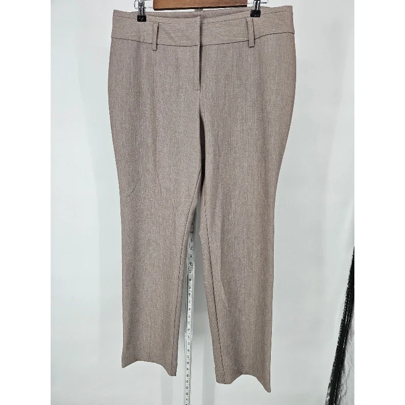 Massive Deals Worthington Womens Sz 12 Straight Leg Dress Pants Taupe Beige
