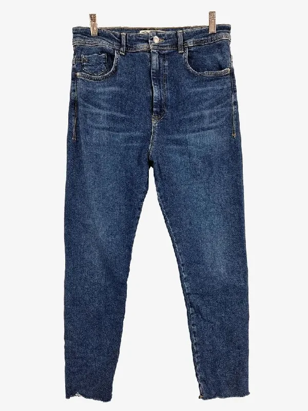Sale Event Zara Classic Slim Raw Hem Jeans Size 14