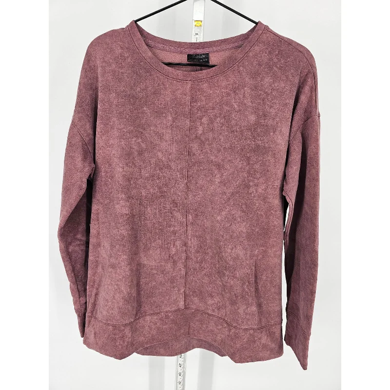 Steals and Deals 32 Degree Heat Womens Sz S Lightweight Sweatshirt Marbled Mauve Purple Athletic