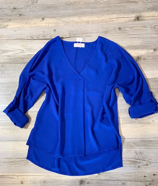Extra Savings V-Neck Long Sleeve Top