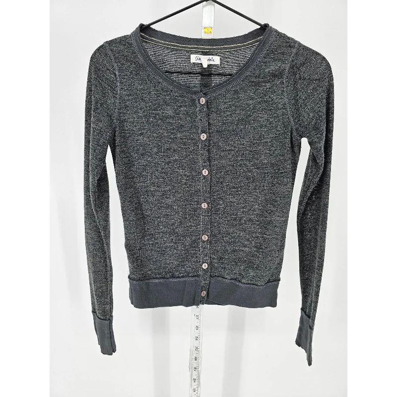 Deal Mania Aeropostale Womens Sz XS Lightweight Button Up Cardigan Sweater Charcoal Gray