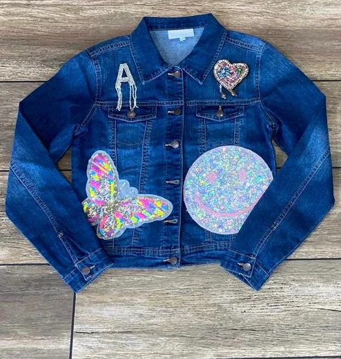 Super Sale Anicoletta’s Happy Face Denim Jacket