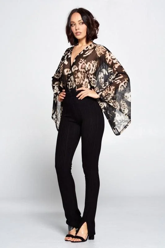 Midnight Madness The Kimono Sleeve Bodysuit